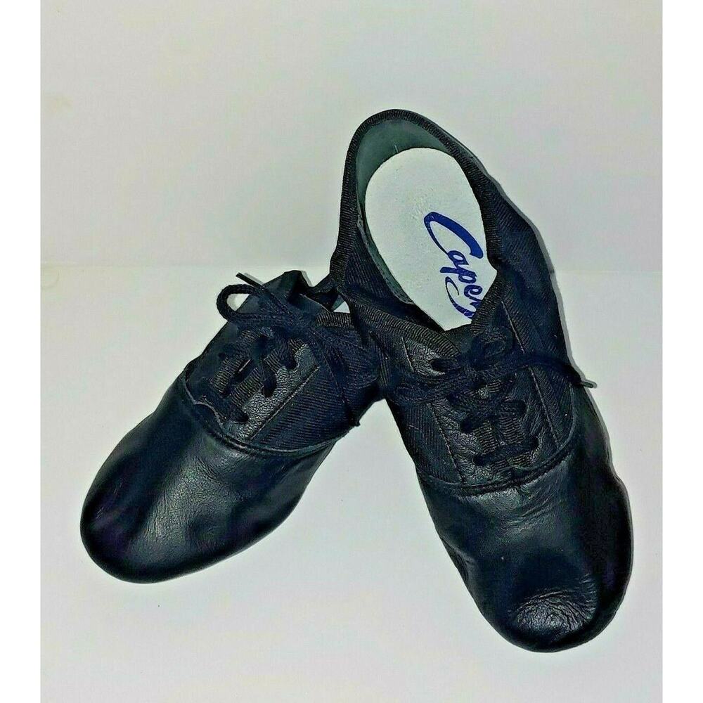 Capezio Women's 358 Black Lace Split-Sole Jazz Shoe Size 3.5M 3.5 M